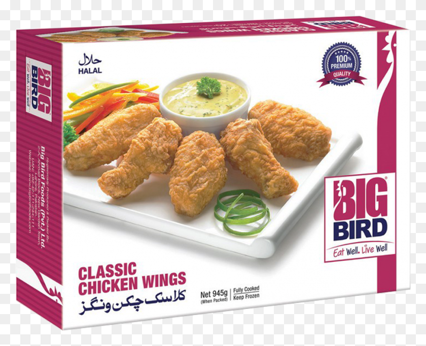 1807x1445 Big Bird Classic Chicken Wings 945 Gm Big Bird Food Pvt Ltd, Nuggets, Fried Chicken, Poster HD PNG Download