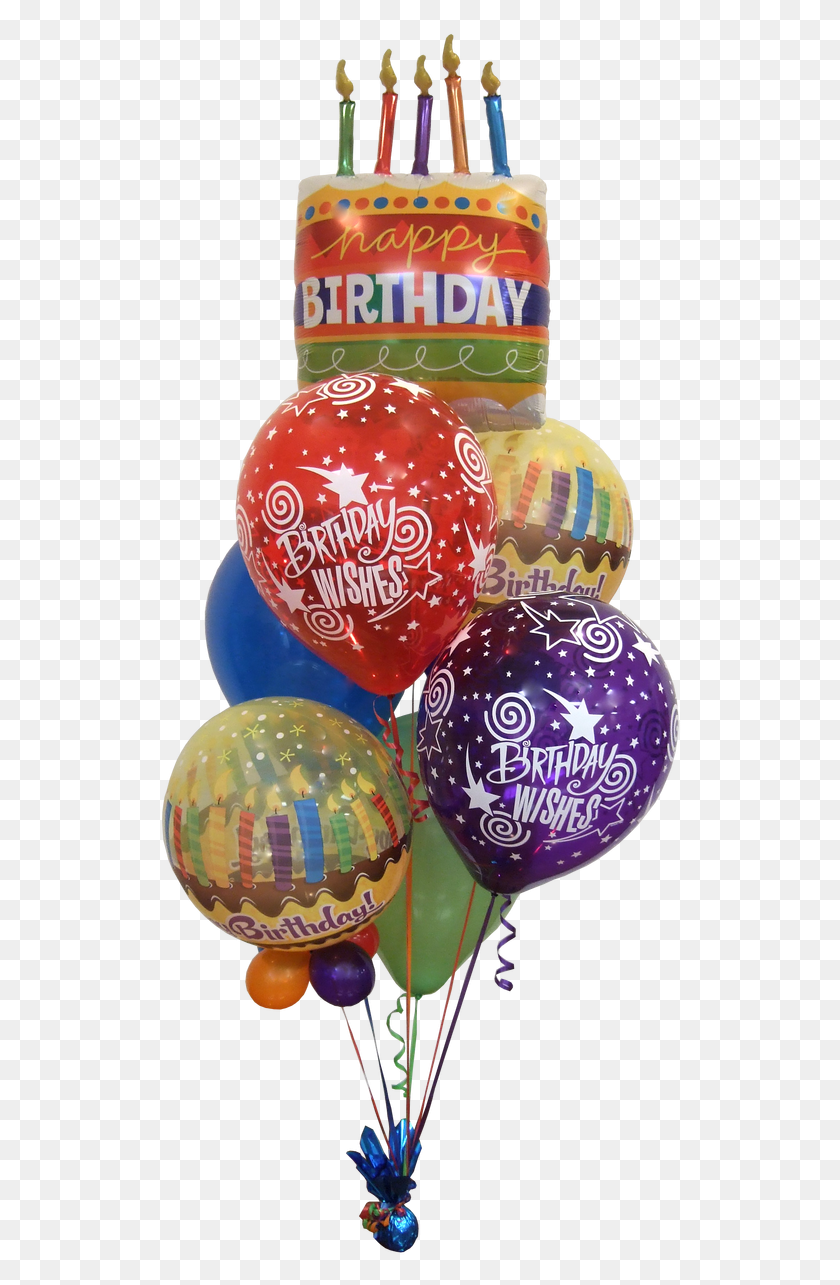 522x1225 Big Birthday Wishes Balloon Bouquet Birthday Balloons, Ball, Birthday Cake, Cake HD PNG Download