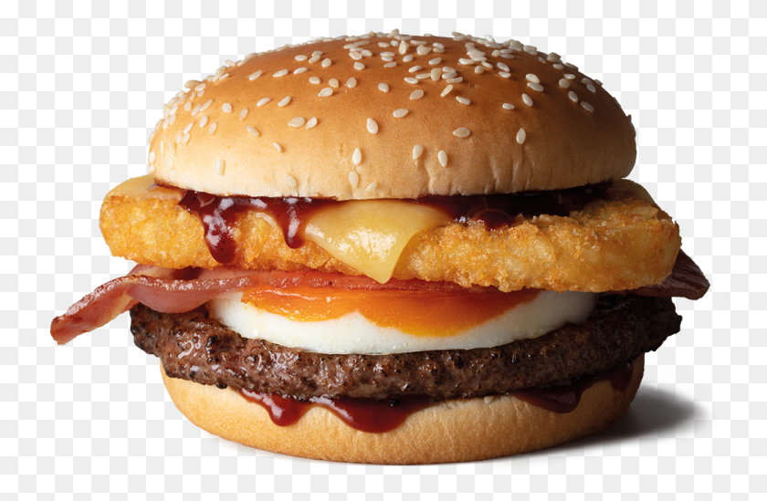 1036x650 Descargar Png Big Brekkie Burger Aterriza Big Brekkie Burger, Comida Hd Png