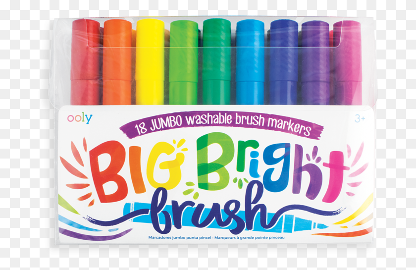 687x485 Big Bright Brush Marker Pen HD PNG Download