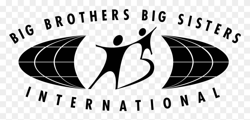 2191x965 Big Brothers Big Sisters International 02 Logo Big Brothers Big Sisters, Symbol, Batman Logo, Trademark HD PNG Download