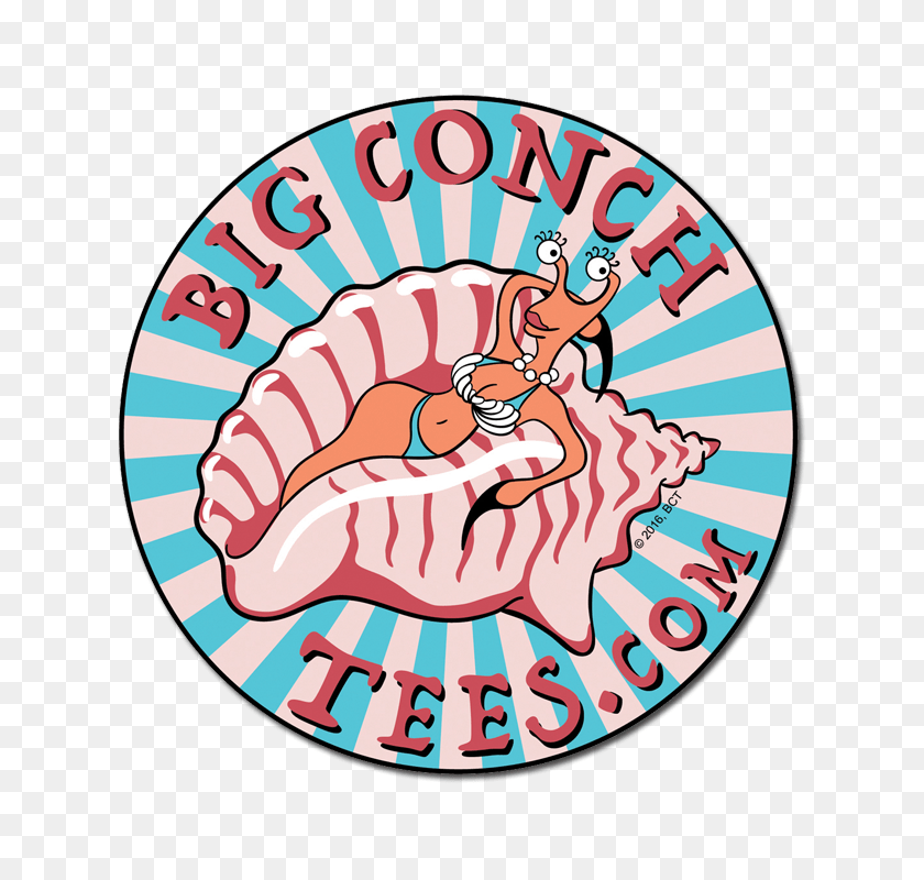 800x800 Big Conch Tees Logo Sticker, Butcher Shop, Shop, Ice Cream, Cream PNG