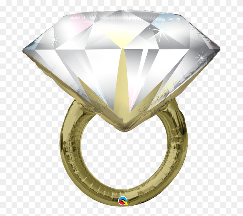 691x688 Big Diamond Stone Wedding Ring Foil Balloon Diamond Balloon, Accessories, Accessory, Jewelry HD PNG Download