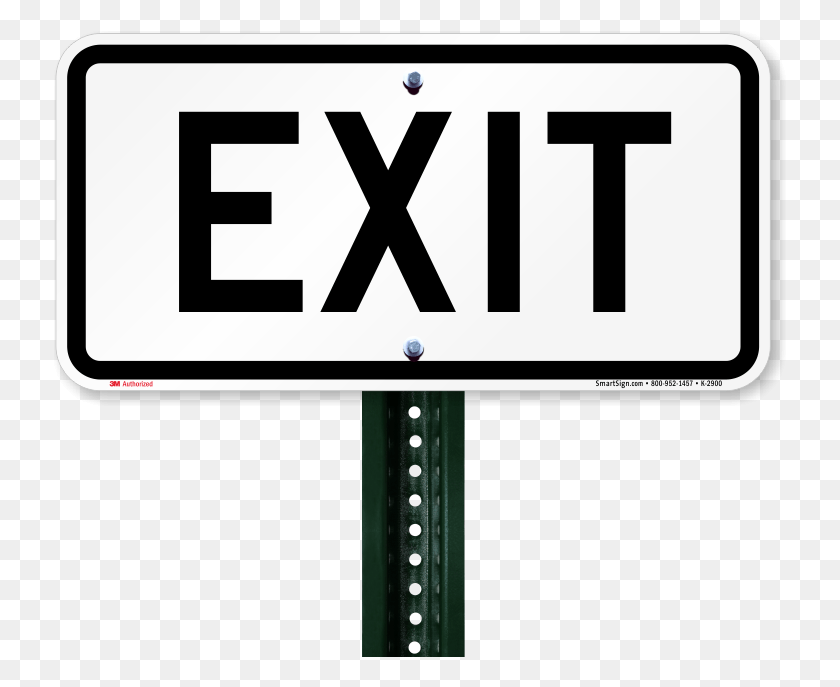 733x627 Big Exit Sign Sign, Text, Symbol, Number HD PNG Download