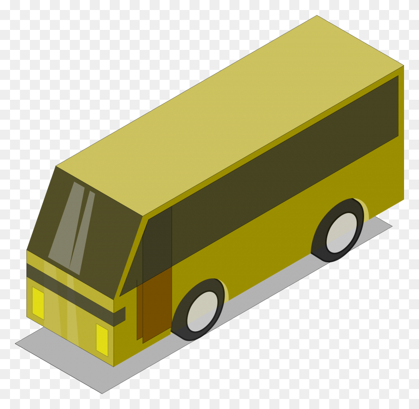 2400x2340 Big Image 3D Bus Clipart, Vehículo, Transporte, Van Hd Png