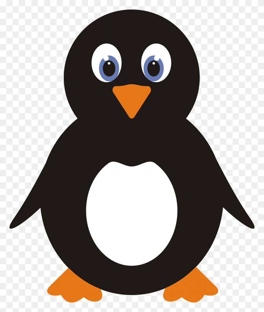 1888x2256 Большой Рисунок Антарктического Пингвина Рисунок Мультфильм, Птица, Животное, Королевский Пингвин Png Скачать