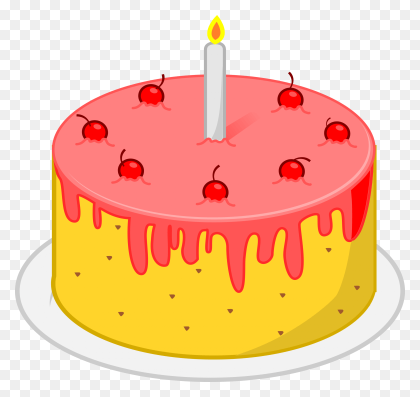 2400x2260 Большой Торт Ко Дню Рождения Торт Искусство, Торт, Десерт, Еда Hd Png Скачать
