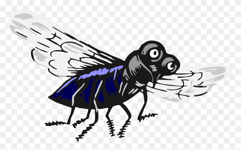 2400x1426 Big Image Cartoon, Wasp, Bee, Insect HD PNG Download