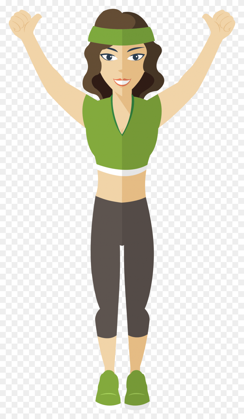 1298x2296 Big Image Cartoon Woman Fitness, Person, Human, Standing HD PNG Download