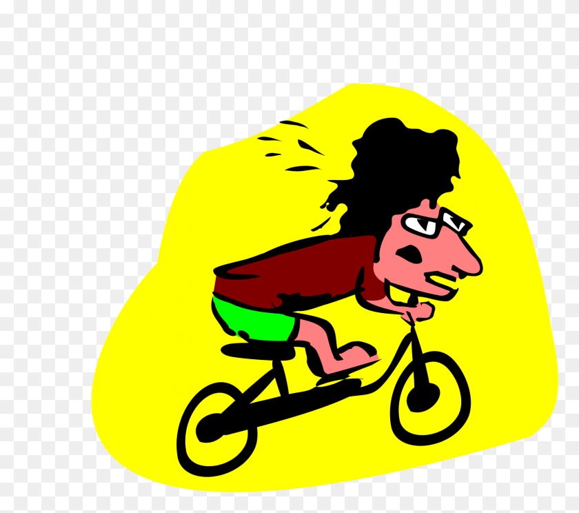 1583x1389 Big Image Clip Art Biker Boy, Vehicle, Transportation HD PNG Download