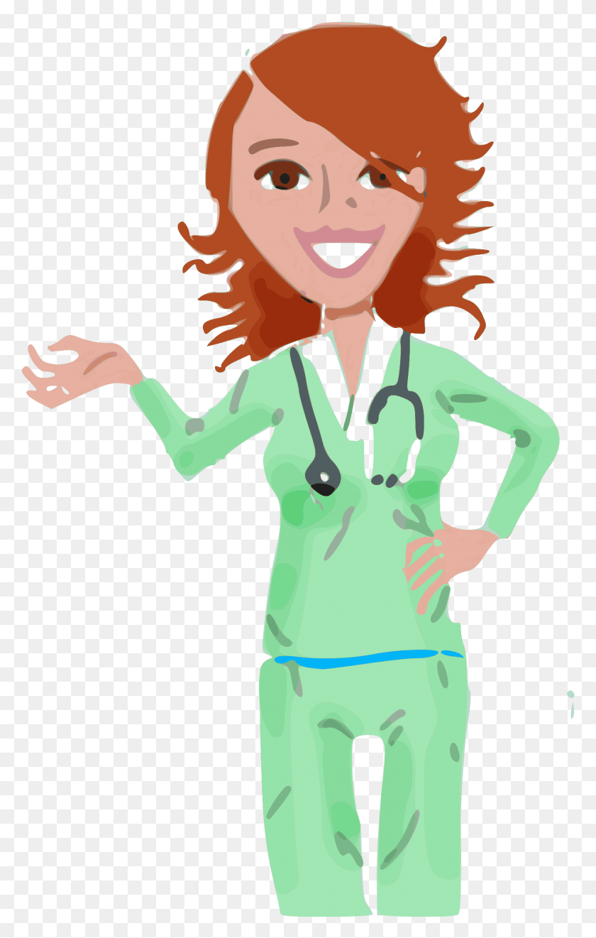 1414x2286 Big Image Clip Art Free Nurse, Person, Human, Sleeve HD PNG Download