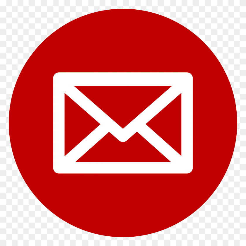 2400x2400 Big Image Email Logo Red, First Aid, Envelope, Mail HD PNG Download