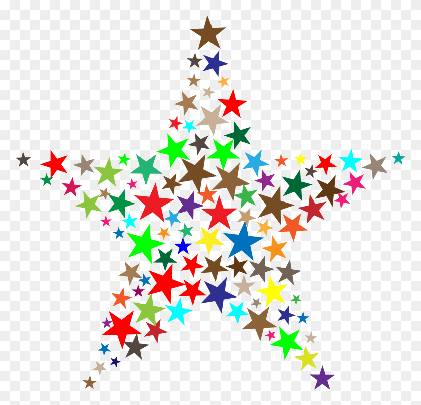 2298x2204 Big Image Estrela Fractal, Símbolo De Estrella, Símbolo, Cruz Hd Png