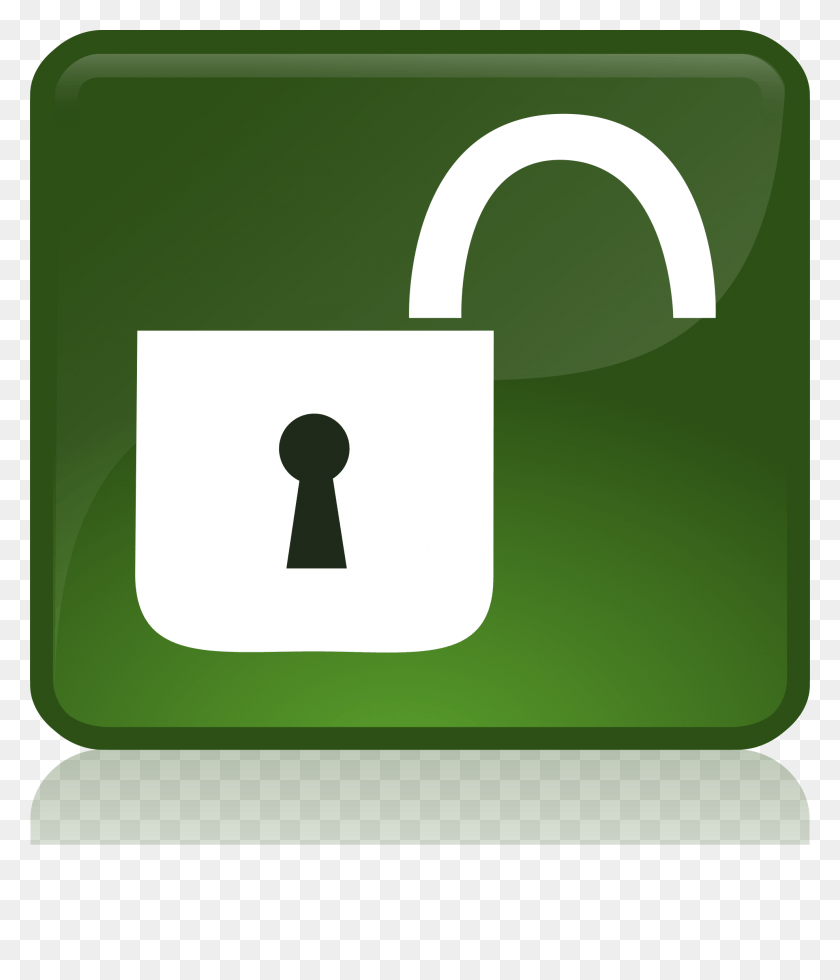 1976x2333 Big Image Green Lock Open, Security HD PNG Download