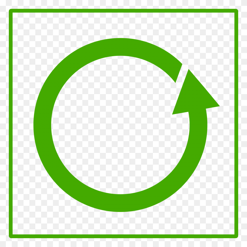 2400x2400 Big Image Green Recycle Icon, Symbol, Sign, Recycling Symbol HD PNG Download