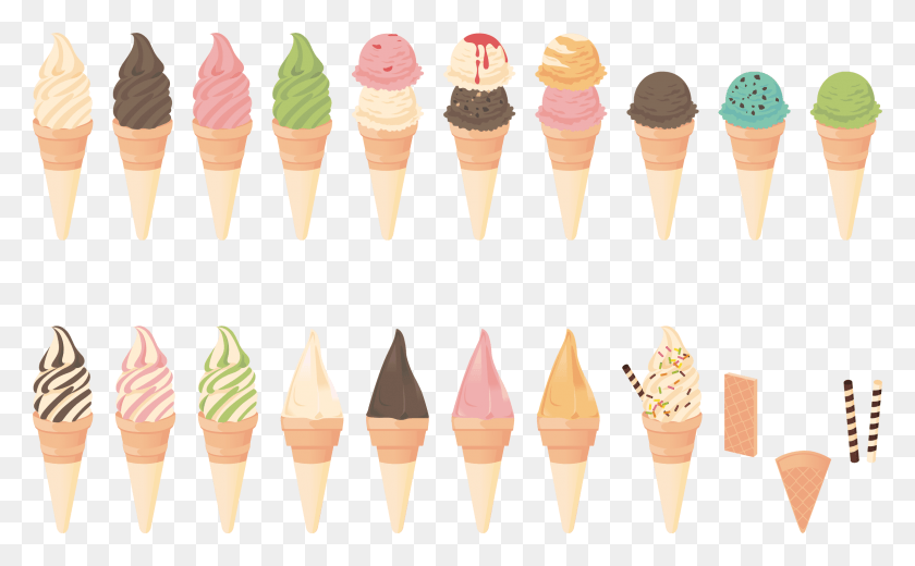 2396x1414 Большое Изображение Мороженого, Сливки, Десерт, Еда Hd Png Скачать