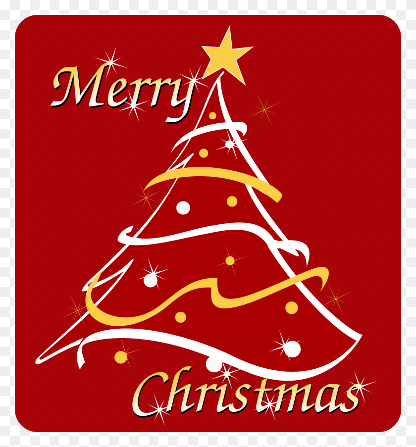 2219x2400 Big Image Merry Christmas Public Domain, Tree, Plant, Mail HD PNG Download