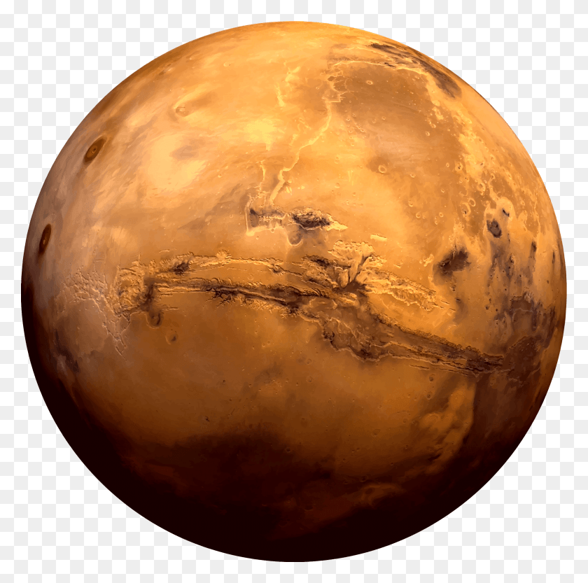 2400x2380 Big Image Planet Mars, Moon, Outer Space, Night HD PNG Download
