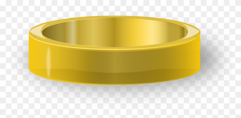 2312x1043 Big Image Ring Drawing Gold, Bowl, Jacuzzi, Tub Hd Png