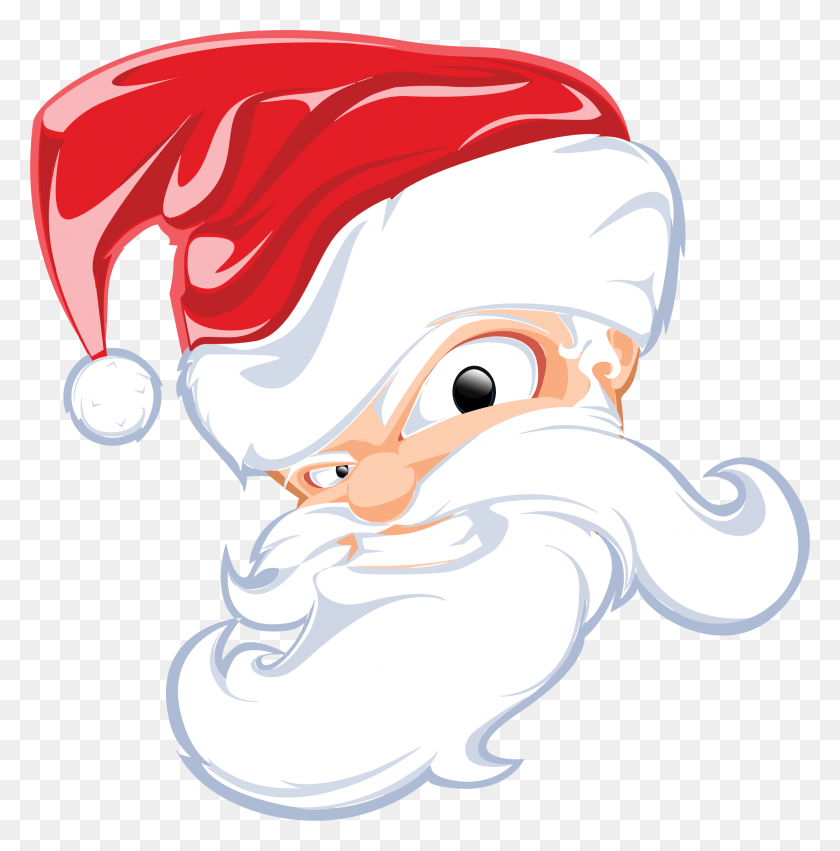 2208x2241 Большой Рисунок Головы Санта-Клауса, Шлем, Одежда, Одежда Png Скачать