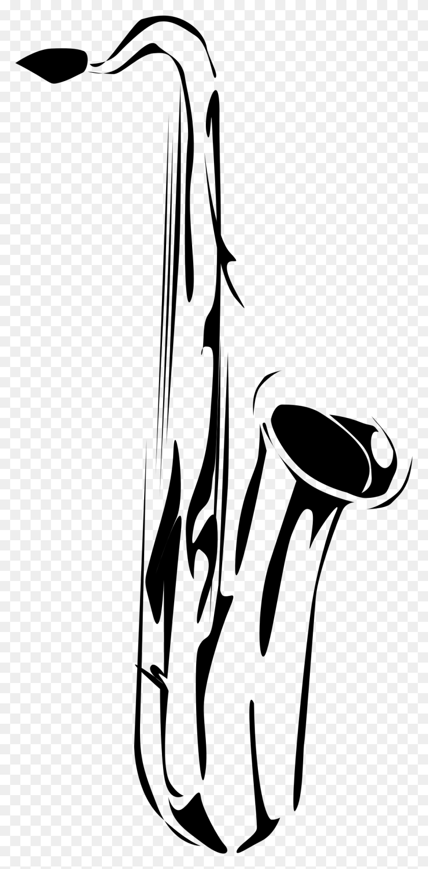 1070x2257 Татуировка Саксофон Большого Изображения, Серый, Мир Варкрафта Png Скачать