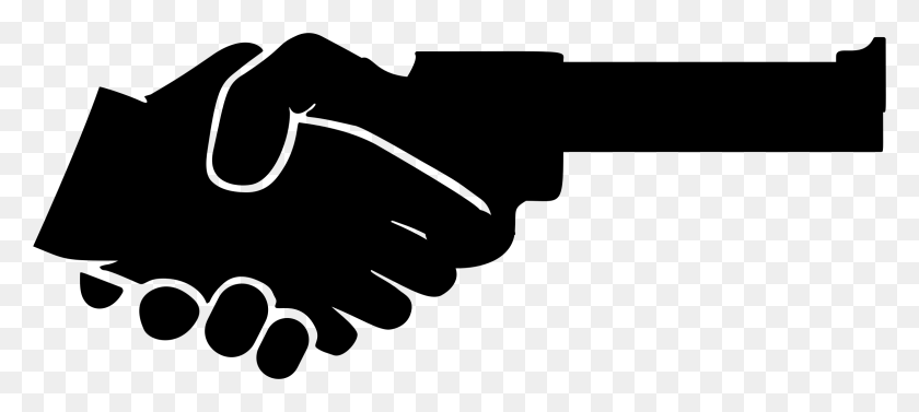 2322x946 Big Image Shake Hands Silhouette, Gray, World Of Warcraft HD PNG Download