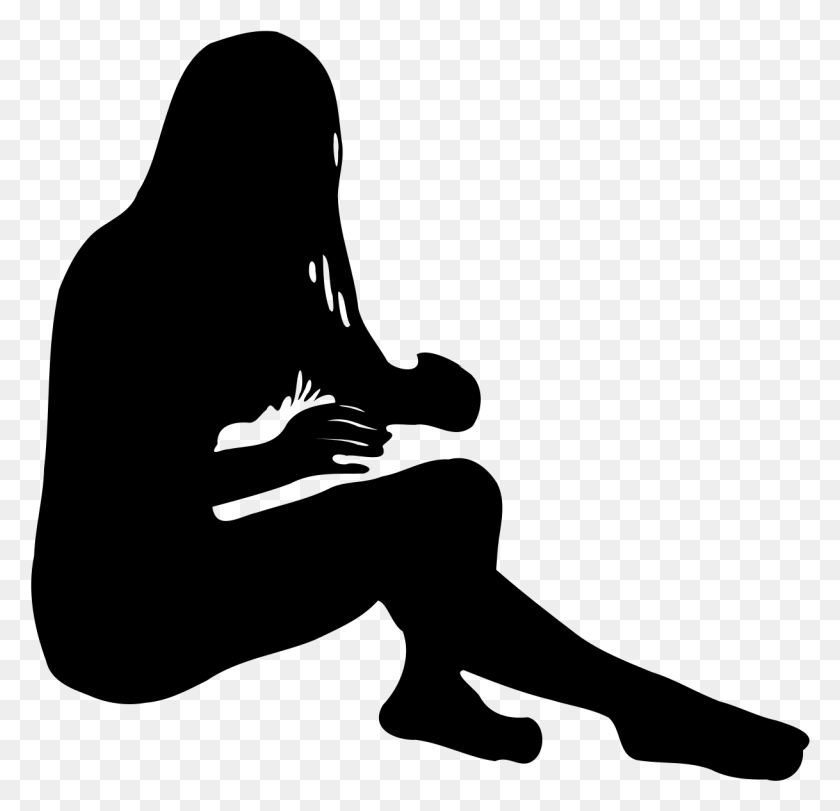 1218x1173 Big Image Silhouette Person Sitting, Gray, World Of Warcraft HD PNG Download