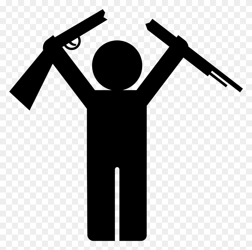 2145x2121 Big Image Stick Figure With A Gun, Gray, World Of Warcraft HD PNG Download