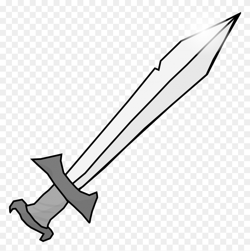 2368x2372 Big Image Sword Clipart Transparent, Blade, Weapon, Weaponry HD PNG Download