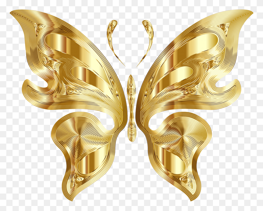 2294x1814 Big Image Transparent Transparent Background Butterfly, Chandelier, Lamp, Gold Descargar Hd Png