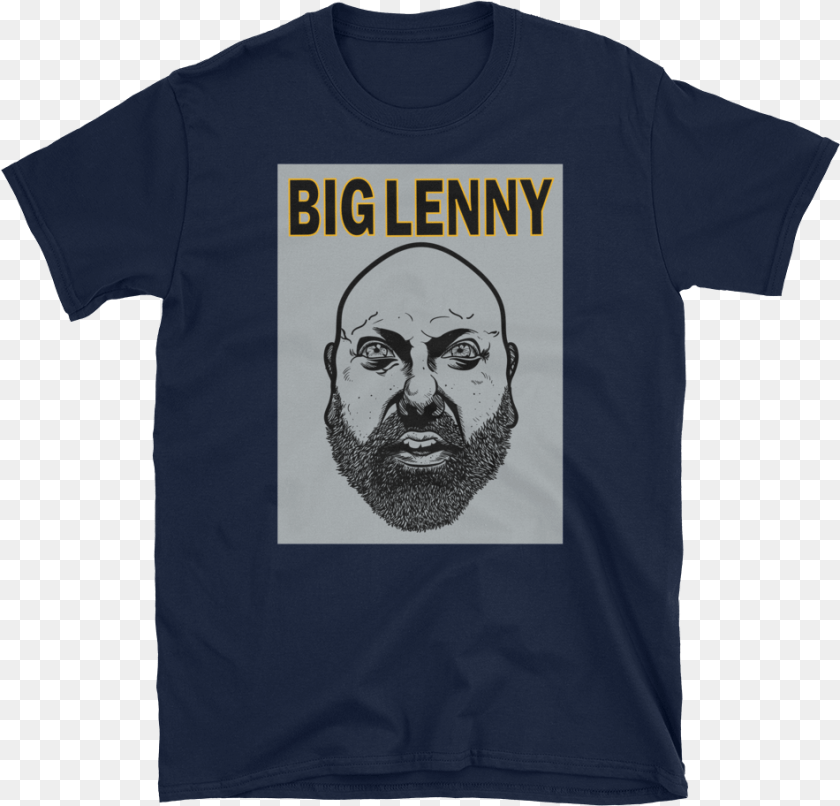 951x912 Big Lenny Face Steeler Work Mockup Front Flat Navy Girls Just Wanna Do Science, Clothing, T-shirt, Adult, Male PNG
