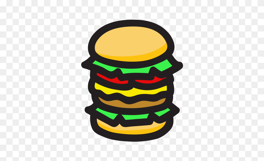 512x512 Big Mac Burger Icon, Food Clipart PNG