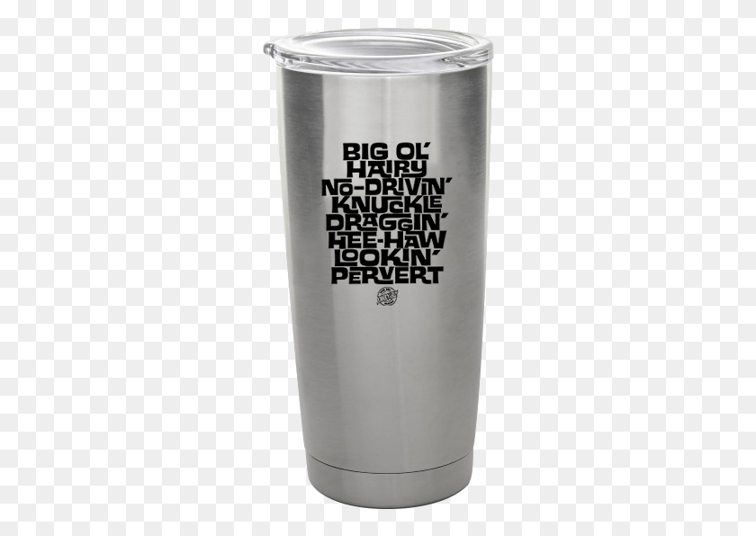 258x536 Big Ol Hairy Stainless Steel Tumbler Pint Glass, Text, Shaker, Bottle HD PNG Download