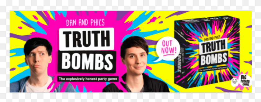 941x325 Big Potato Teams With Youtube39s Dan And Phil For New Dan And Phil Truth Bombs, Person, Human, Flyer HD PNG Download