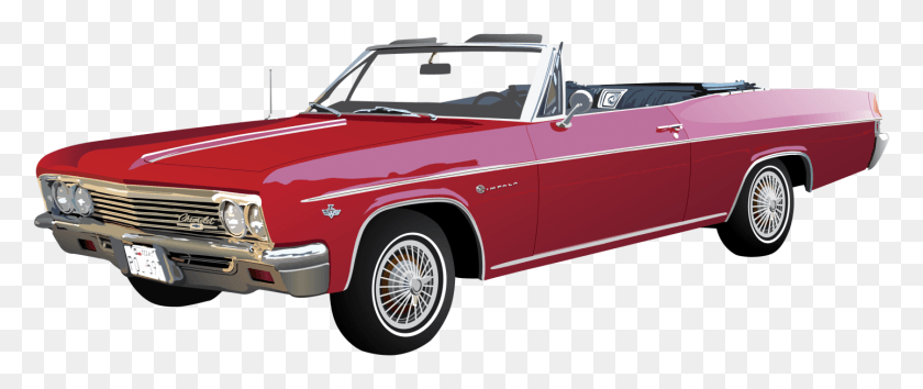 1440x543 Descargar Png Coche Rojo Grande Aquí En Una Hermosa Mañana Brillante Domingo Ford Mustang Gammel Modelo, Convertible, Vehículo, Transporte Hd Png