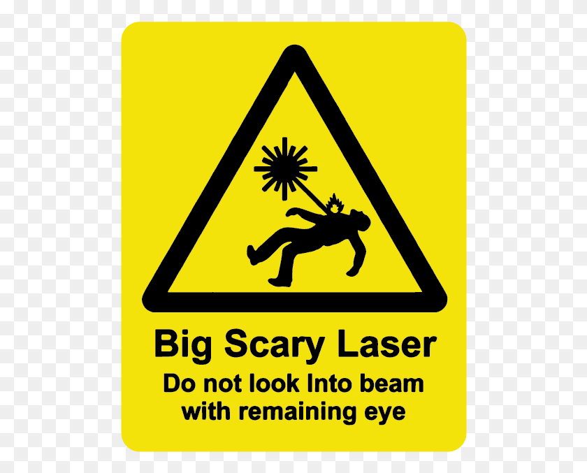 496x617 Big Scary Laser Danger Of Death Sign, Symbol, Road Sign, Person HD PNG Download