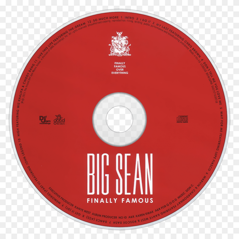1000x1000 Big Sean Finally Famous Cd Disc Image Big Sean Finally Famous Cd, Disk, Dvd HD PNG Download