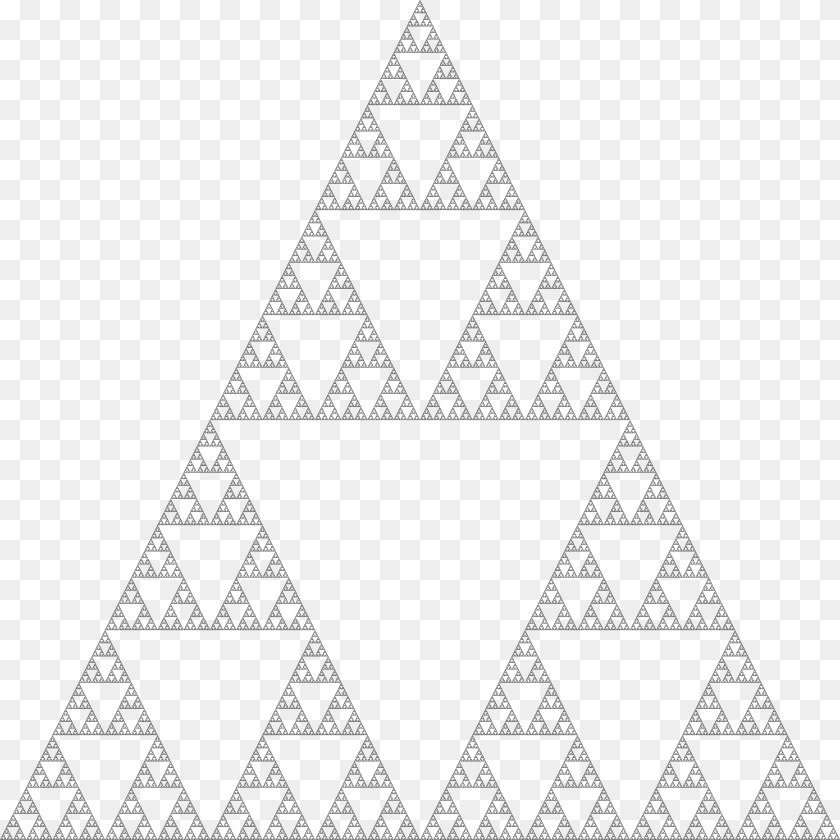 3535x3535 Big Sierpinski Triangle Pascal Triangle Modulo N Clipart PNG