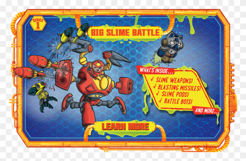942x591 Big Slime Battle Ready To Robot, Game, Outdoors, Pac Man HD PNG Download