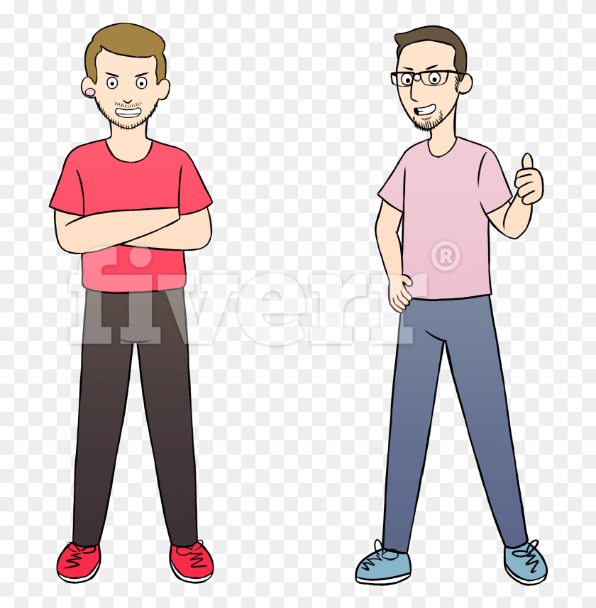 707x796 Big Worksample Image Cartoon, Person, Human, Standing HD PNG Download