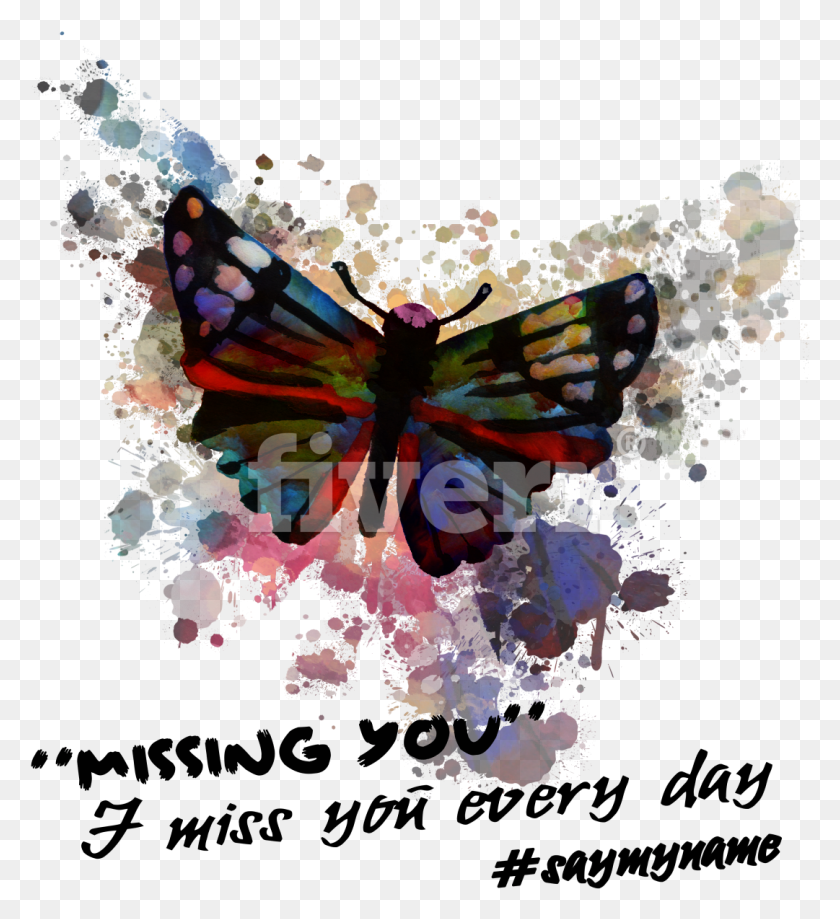 1081x1191 Big Worksample Image Vanessa Butterfly, Collage, Poster, Advertisement HD PNG Download