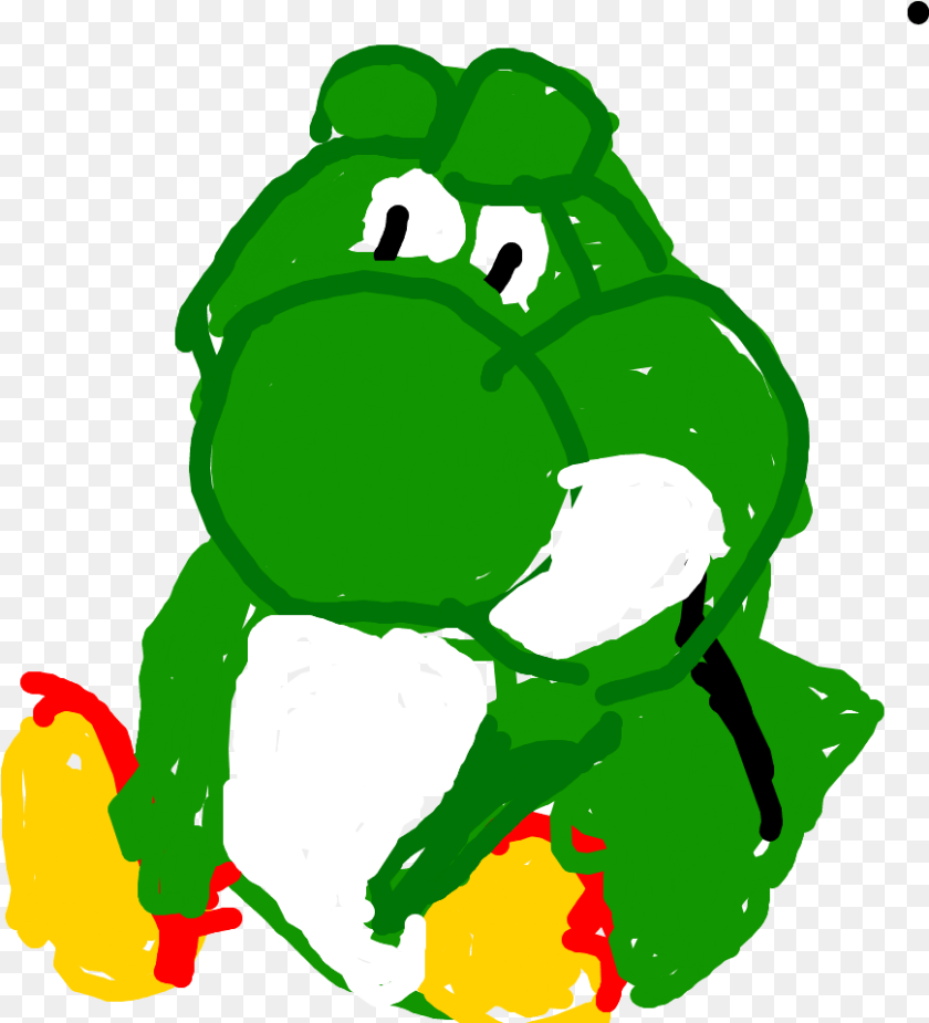 870x958 Big Yoshi Layer Illustration, Green, Food, Produce, Animal PNG