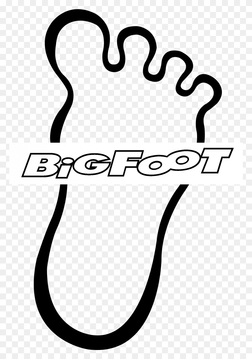 1595x2331 Bigfoot 7227 Logo Black And White Bigfoot, Text, Symbol, Clothing HD PNG Download