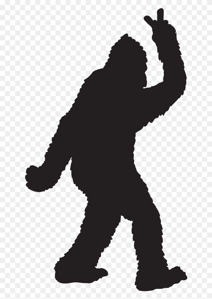 646x1123 Bigfoot Throwing Peace Sign Sticker Bigfoot Stickers, Person, Human HD PNG Download