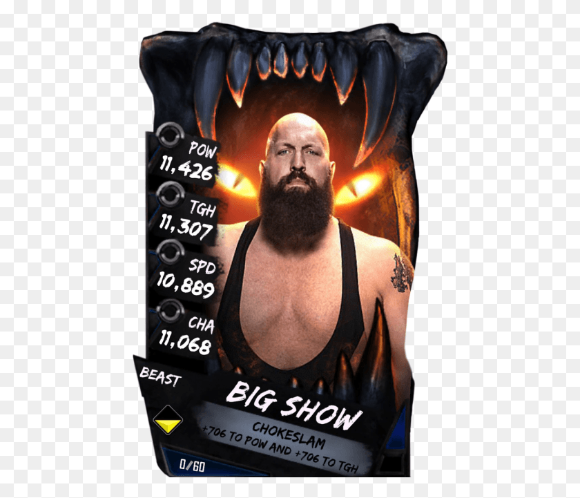 457x661 Bigshow S4 16 Beast Wwe Supercard Dana Brooke, Skin, Advertisement, Poster HD PNG Download