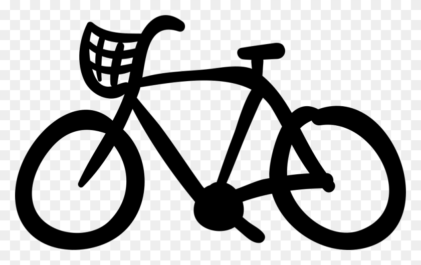 980x590 Bike Hand Drawn Ecological Transport Comments Bike Crossing Sign, Stencil, Transportation, Vehicle HD PNG Download
