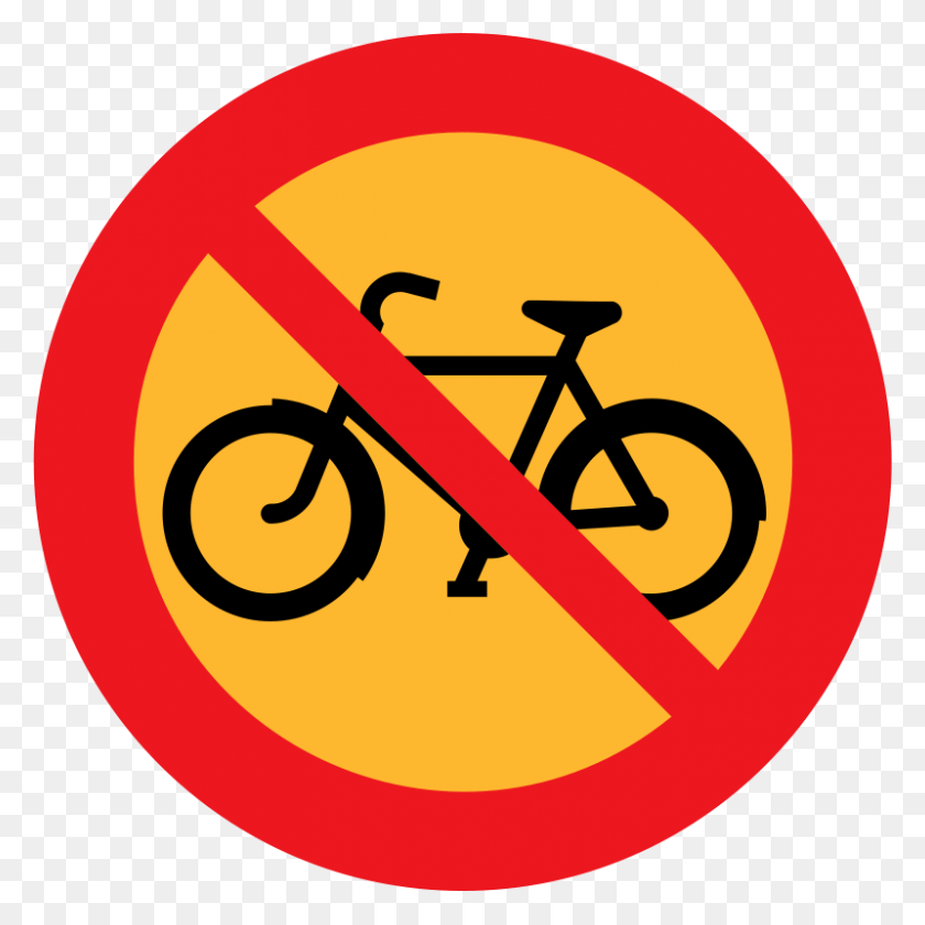 800x800 Bike Road Sign Vector, Bicycle, Vehicle, Transportation HD PNG Download