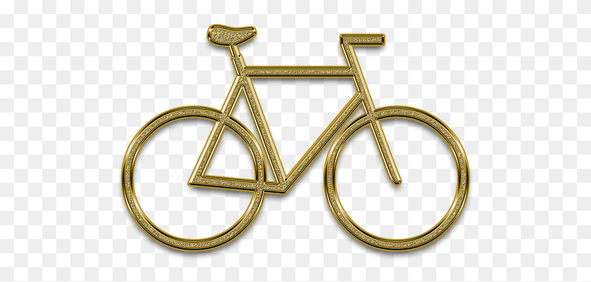 509x341 Bike Sign Symbol Gold Golden Cycling Bicycles 2012 Ridley Noah Fast, Accessories, Accessory, Locket HD PNG Download