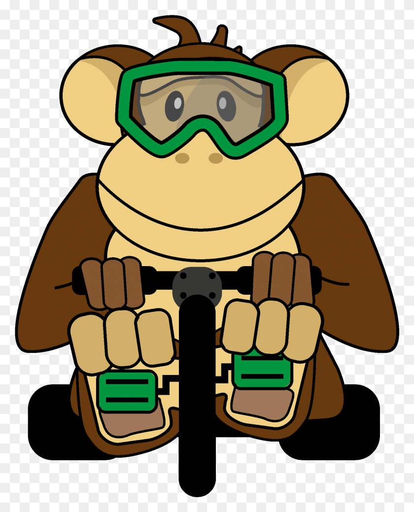 1518x1906 Bikemonkey Monkey On A Bike, Hand, Grenade, Bomb HD PNG Download