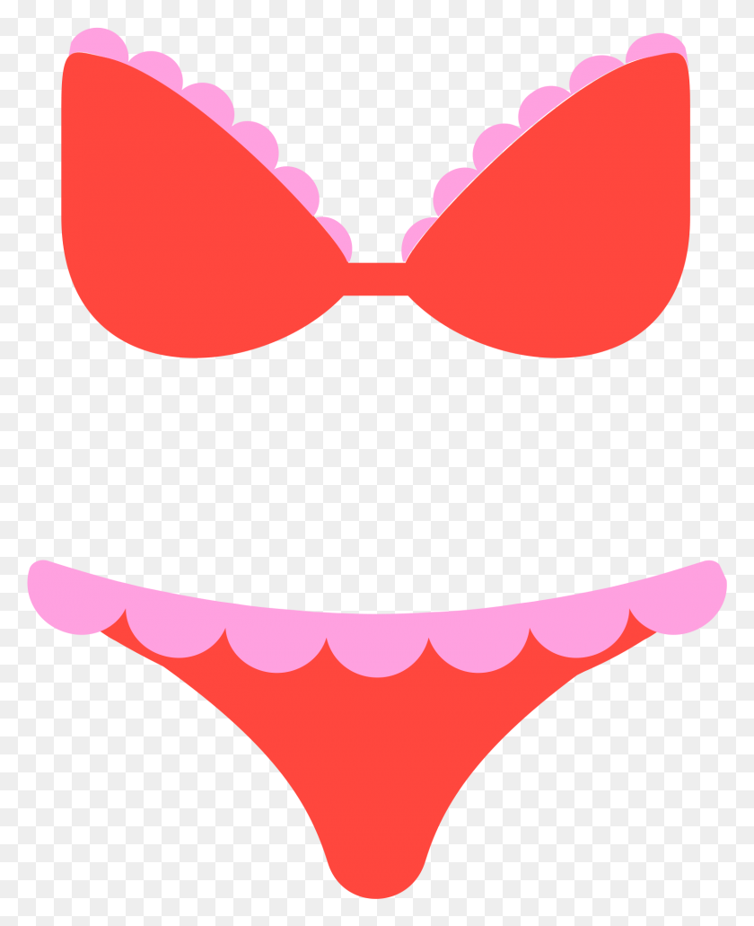 1599x1992 Bikini Clipart Svg Traje De Emoji, Ropa, Vestimenta, Lencería Hd Png